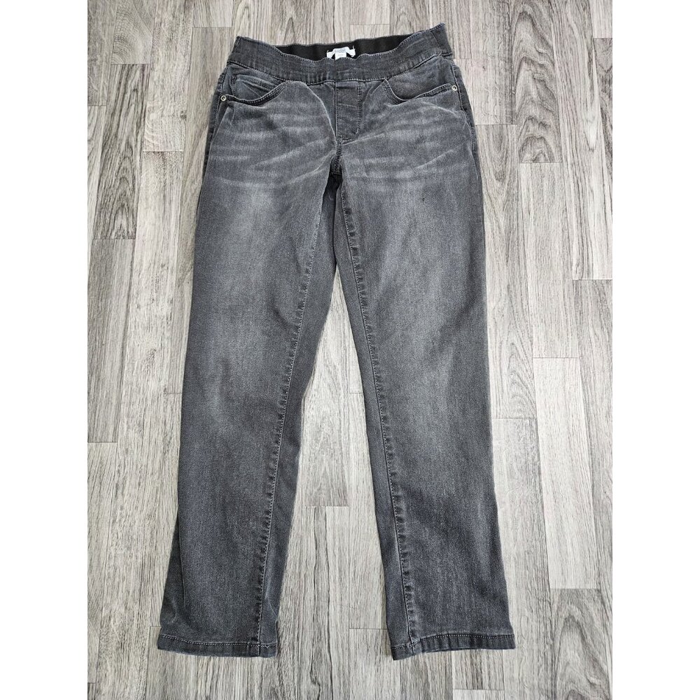 Croft &‎ Barrow Jeans Womens 4P Straight Leg Petite Stretch Denim Pull On